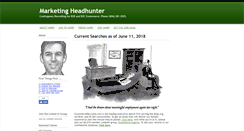 Desktop Screenshot of marketingheadhunter.com